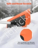 Sniego valiklis automobilio stogui su minkšta briauna, 120 cm ilgio nesubraižanti šluota - Image 5