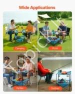 Sulankstomas kempingo stalas su 4 puodelių laikikliais  - Image 7