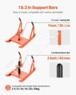 Sunkumų kilnojimo rogės sportui, 745 mm x440 mm 475 mm, oranžinės - Image 4