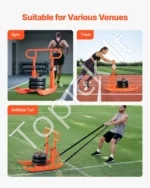 Sunkumų kilnojimo rogės sportui, 900 x 738 x 842 mm, oranžinės - Image 6