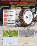 Sustiprintas sodo vežimėlis 408,2 kg, su 25,4 cm padangomis - Image 4