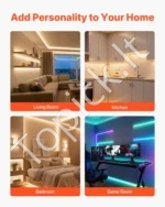 U formos LED aliuminio profilis, 20 vnt. po 1 m, su pieno baltumo gaubteliais - Image 6