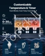 Ultragarsinė valymo mašina, 10 l, skaitmeninis valdymas, 240 W, su krepšeliu - Image 6