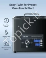 Ultragarsinė valymo mašina, 10 l, su mechaniniu valdymu ir krepšeliu - Image 3
