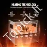 Ultragarsinė valymo mašina, 10 l, su mechaniniu valdymu, šildytuvu ir laikmačiu - Image 3