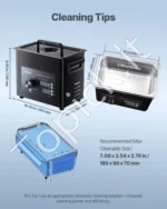 Ultragarsinė valymo mašina, 3 l, su mechaniniu valdymu ir krepšeliu - Image 7