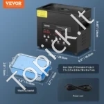 Ultragarsinė valymo mašina, 3 l, su mechaniniu valdymu, šildytuvu ir laikmačiu - Image 7