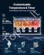 Ultragarsinė valymo mašina, 30 l, skaitmeninis valdymas, 480 W, su krepšeliu - Image 6