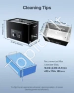 Ultragarsinė valymo mašina, 30 l, su mechaniniu valdymu ir krepšeliu - Image 7