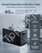 Ultragarsinė valymo mašina, 30 l, su mechaniniu valdymu ir krepšeliu - Image 2