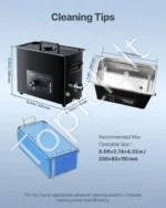 Ultragarsinė valymo mašina, 6 l, su mechaniniu valdymu ir krepšeliu - Image 7
