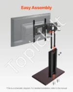 Universalus televizoriaus stovas su pasukimo funkcija, ekranams nuo 81 cm iki 178 cm, iki 45 kg - Image 6