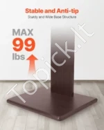 Universalus televizoriaus stovas su pasukimo funkcija, ekranams nuo 81 cm iki 178 cm, iki 45 kg - Image 4