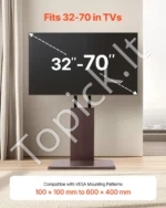 Universalus televizoriaus stovas su pasukimo funkcija, ekranams nuo 81 cm iki 178 cm, iki 45 kg - Image 2