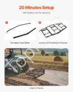Vilkis akėčios-lygintuvas 215 cm, prikabinamas kelio lygintuvas keturračiams ir traktoriams iš pramoninio plieno - Image 4