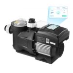 Kintamo greičio baseino siurblys, 2200 W, 43 000 l/h, su programuojamu laikmačiu