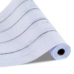 Lipnūs tapetai 45 cm x15 m, baltos medienos tekstūros ir atsparūs vandeniui