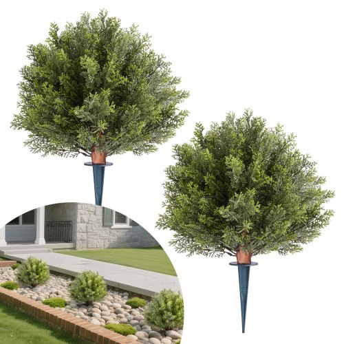 de2FDDMJCRGXJBS12L95S001V02Fgoods_img-v22Fartificial-topiaries-m100-1.2.jpg Dirbtiniai kiparisų krūmai-rutuliai su smaigais į žemę (2 vnt. komplektas), 406 mm - Image 1