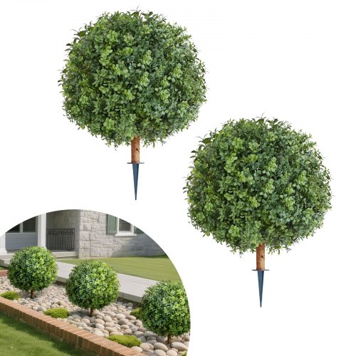 de2FDDMJCRGXJHYMH3FA0001V02Fgoods_img-v22Fartificial-topiaries-m100-1.2.jpg Dirbtiniai rutuliniai medžiai su smaigais į žemę (2 vnt. komplektas), 559 mm - Image 1