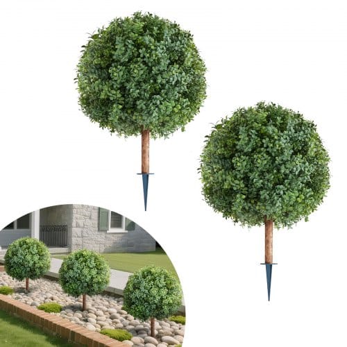 de2FDDMJCRGXJHYMXNYUV001V02Fgoods_img-v22Fartificial-topiaries-m100-1.2.jpg Dirbtiniai rutuliniai medžiai su smaigais į žemę (2 vnt. komplektas), 686 mm - Image 1