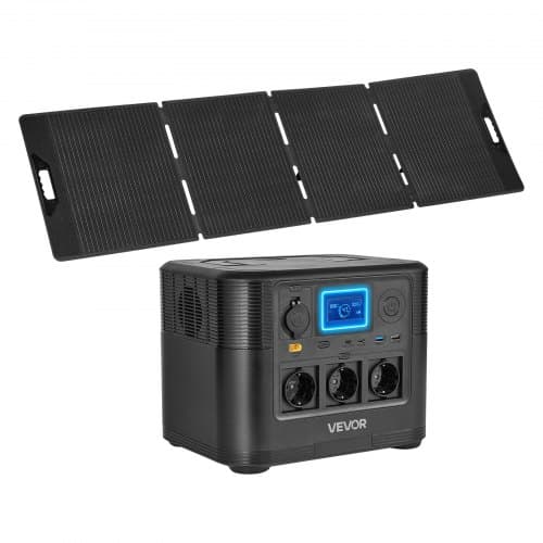 de2FDXCNDYTJ1200T987R001V22Fgoods_img-v12Fportable-power-station-uk-m100-1.2.jpg Nešiojama elektros energijos stotelė su 200W saulės kolektoriais, 1800W, 1008Wh LiFePO4 akumuliatorius - Image 1