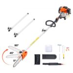 Benzininis aukštapjovė-genėtuvas su besisukančia galvute, 43 cm³, 2-taktis, 25,4 cm pjovimo juosta