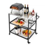 Mobili lauko virtuvė ir kepsninės stalas, 800 x 610 mm nerūdijančio plieno stalviršis