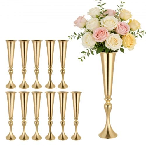 de2FHLHP216INCHJT4QM6001V02Fgoods_img-v12Fwedding-flower-vase-m100-1.2.jpg Auksiniai klasikiniai stovai-vazos stalų dekoracijoms ir banketams, 55 cm, 12 vnt. - Image 1