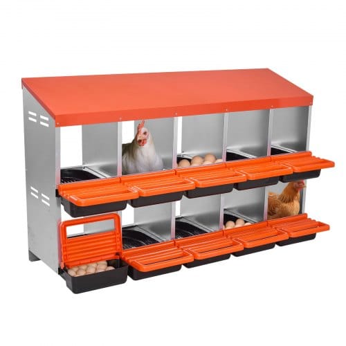 de2FJSCDX3045INCT4Y3W002V02Fgoods_img-v12Fchicken-nest-box-m100-1.2.jpg 2 aukštų vištų kiaušinių dėjimo dėžės su 10 skyrių 132 x 52,5 x 79 cm - Image 1
