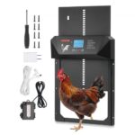 Automatinės vištidės durelės su LCD ekranu ir šviesos jutikliu