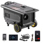 Portatyvus dyzelinis oro šildytuvas 8kW su Bluetooth valdymu ir ratukais (566 x 400 x 321 mm)