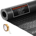 Guminė garažo grindų danga, 2,28 x 5,2 m PVC rulonas su deimantiniu raštu, 2,2 mm