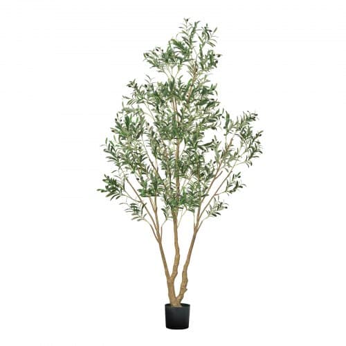 de2FRZS8FTGLSSLX8OJBJ001V02Fgoods_img-v12Fartificial-trees-m100-1.2.jpg Aukštos kokybės dirbtinis alyvmedis su vazonu, 2438 mm - Image 1