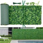 Aukštos kokybės dirbtinių augalų sienelė – buksmedžio panelės, 610 x 2438 mm