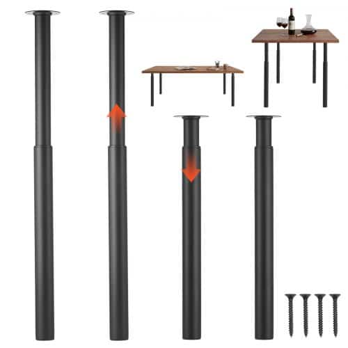 de2FSJZTSJK284334VURX001V02Fgoods_img-v12Ftable-legs-m100-1.2.jpg Reguliuojamo aukščio plieninės stalo kojos, 710–1100 mm, 4 vnt., juodos - Image 1