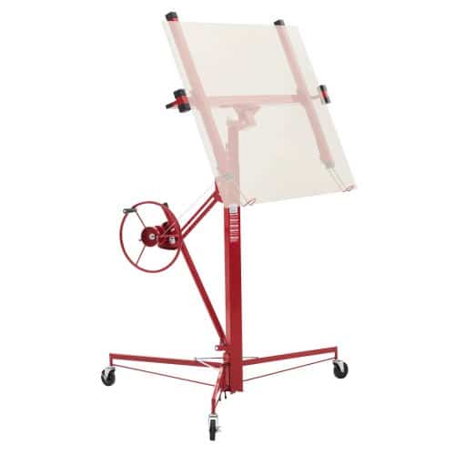 de2FSPSJJHS95FT18ZSYP001V02Fgoods_img-v12Fdrywall-lift-m100-1.2.jpg Gipso kartono keltuvas, 3353 mm, iki 68 kg keliamosios galios, su ratukais - Image 1
