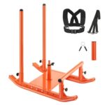 Sunkumų kilnojimo rogės sportui, 1030 mm x 660 mm x  1040 mm, oranžinės