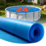 Termoizoliacinė saulės uždanga baseinui, 7315 mm apvali, 16 mil, mėlyna