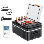 Kompresorinis automobilinis šaldytuvas, 20 l, 12/24/220 V, su programėle