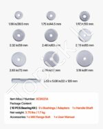 10 dalių guolių ir riebokšlių montavimo įrankių rinkinys su 30 cm rankena - Image 7