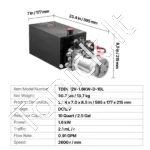 10 l hidraulinis energijos blokas, vieno veikimo, 12 V DC - Image 7