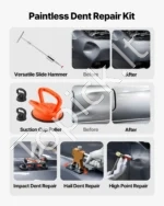100 dalių automobilių kėbulo įlenkimų lyginimo ir remonto rinkinys - Image 2