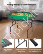 1170 mm aštuonkampis sulankstomas pokerio stalas 8 žaidėjams - Image 6