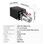 12 l hidraulinis energijos blokas, dvigubo veikimo, 12 V DC - Image 7