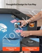 1225 mm aštuonkampis sulankstomas pokerio stalas 8 žaidėjams - Image 5