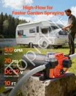 12V DC savisiurbis diafragminis vandens siurblys, 18,9 l/min, 70 PSI - Image 2