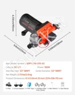 12V DC savisiurbis diafragminis vandens siurblys, 18,9 l/min, 70 PSI - Image 7