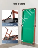 140 cm sulankstomas biliardo stalas šeimai - Image 3