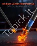 1473,2 mm anglies pluošto biliardo lazda – tikslumui ir profesionaliam žaidimui - Image 2