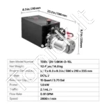 15 l hidraulinis energijos blokas, vieno veikimo, 12 V DC - Image 7